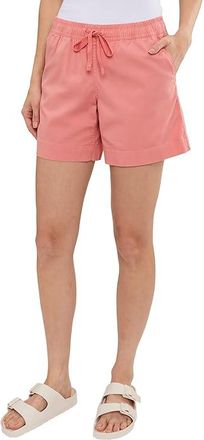L.L.Bean Lakewashed Dock Shorts Womens Casual Pants Dark Salmon : 12 6, Spandex/Cotton