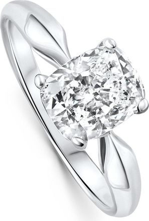 Pompeii3 Certified 2Ct Cushion Solitaire Diamond Engagement Ring 14k Gold Lab Grown