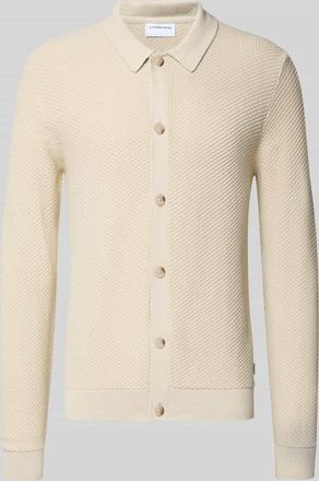 Lindbergh Lindbergh Strickjacke mit Knopfleiste in Sand, Größe XXL
