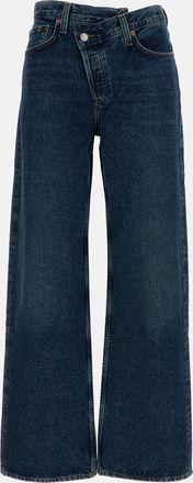 A Gold E Arc Criss Cross Jeans