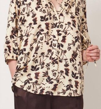 Raquel Allegra Poet Top In Cream