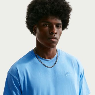 Nike Mens Nike Sportswear Short-Sleeve T-Shirt in Blue | IR4529-412