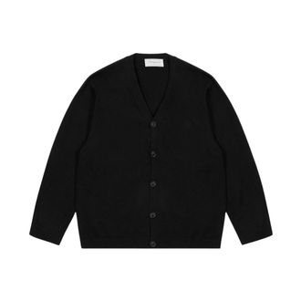 PROPAGANDA Cardigan Ribs - Knitwear - Hombre - Negro - M