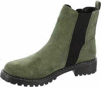 Corkys Footwear Womens Howl Boots In Dark Green Suede