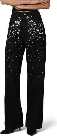 Joe's The Harlowe Stone Embellished High Waist Wide Leg Jeans in Constellation at Nordstrom Rack, Size 26