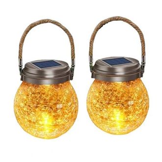 OEM L&aacute;mpara Solar De Jard&iacute;n - Frasco - Linterna Solar - 20 Led Xxl - 2 Piezas