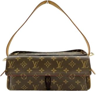 Louis Vuitton Pre-owned Vintage Canvas Schoudertas - Dames - Vintage Schoudertas - Bruin - ONE Size - Vintage