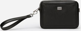 Dolce & Gabbana Calfskin Mini Bag - Man Briefcase And Clutches Black Onesize