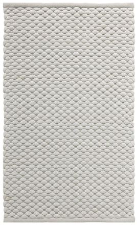 Aquanova Handgefertigter, luxuriöser Badteppich Maks, Silbergrau