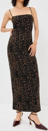 Reformation Elise Jersey Knit Slip Dress In Tana