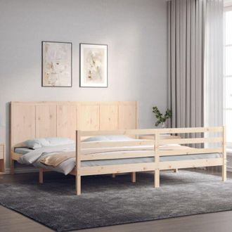 vidaXL Vidaxl - Estructura De Cama Con Cabecero Madera Maciza 200x200 Cm