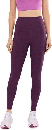 Beyond Yoga Spacedye Caught In The Midi High-Waisted Legging Womens Casual Pants Brilliant Blackberry Heather : XL (US Womens 14-16)