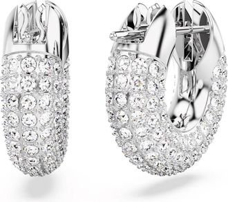 Swarovski Dextera Hoepel Oorbellen - Dames - Oorbellen - Grijs - ONE Size - Accessoires