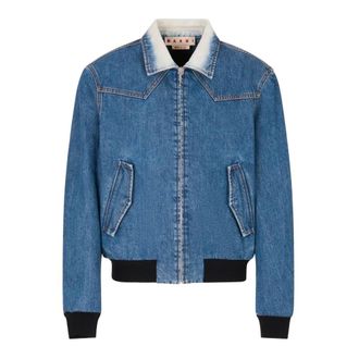 Marni Heren, Jassen, Blauw, Maat: L Denim