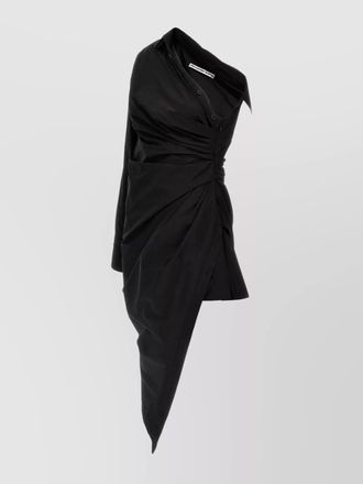 Alexander Wang asymmetric one-shoulder cotton midi dress