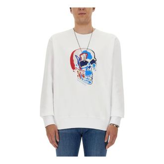 Alexander McQueen Sudadera - Sweatshirts & Hoodies - Hombre - Blanco - L