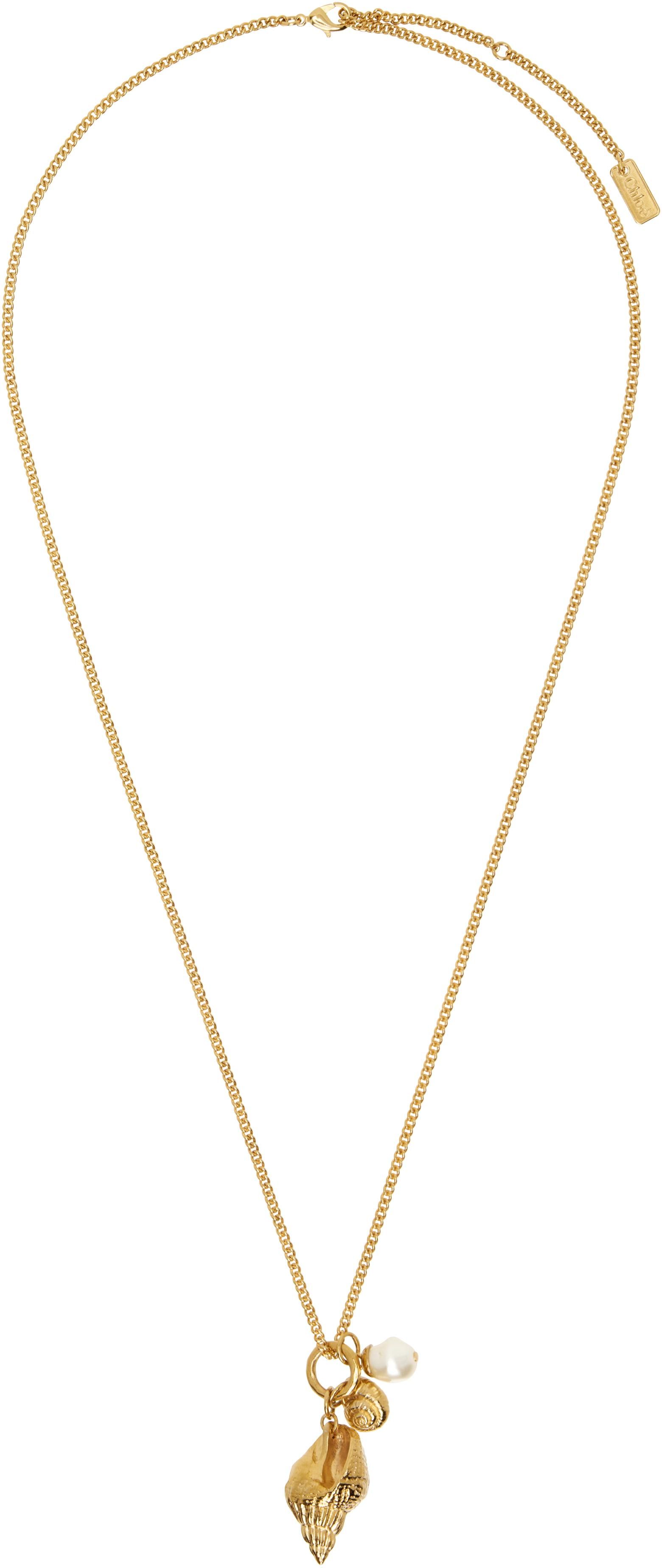 Chloé Chloé Iconic necklace - women - Brass - One Size