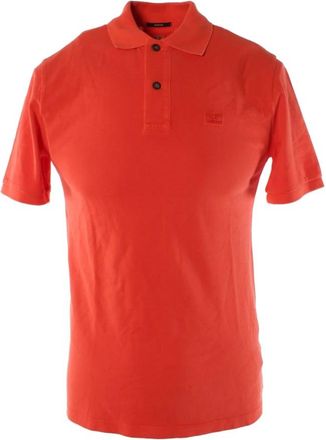 C.P. Company 24/1 Piquet Logo Polo - Heren - Polos - Rood - XS - Katoen - Tops
