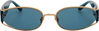 Linda Farrow SHELBY LFL1157 C7 Mens Sunglasses Gold Size 62