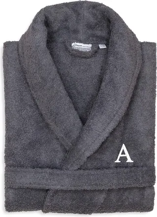 Linum Home Textiles Monogrammed Unisex Large Terry Bathrobe, (A-Z)