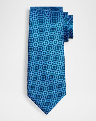 Stefano Ricci Men & apos;s Multi-Square Silk Tie