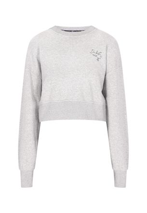 Dreimaster Dreimaster Sweatshirt Dames grijs melange