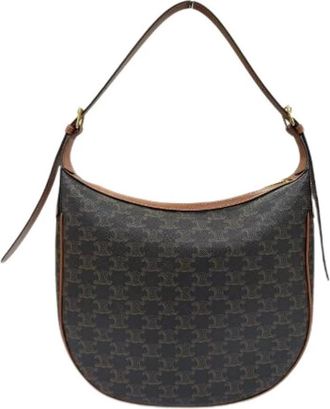 Celine Pre-owned Medium Eloise Triomphe Canvas Shoulder Bag - Dames - Vintage Schoudertas - Bruin - ONE Size - Vintage