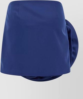 Rotate satin mini fitted skirt