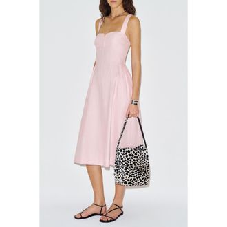 Reformation Roma Linen Sundress in Cherry Blossom at Nordstrom, Size 10