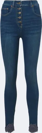 Valentino Jeans skinny con pizzo
