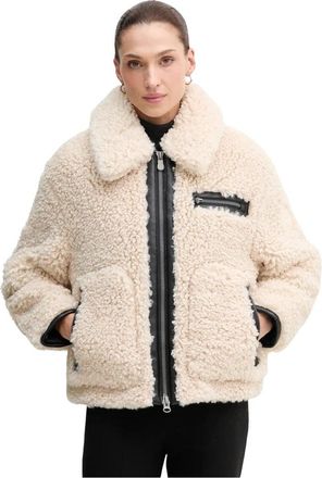 Save The Duck Hester Jacket - Dames - Jassen - Beige - M - Leer - Jassen