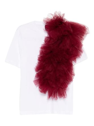 Alchemy ruffled-detail T-shirt - White