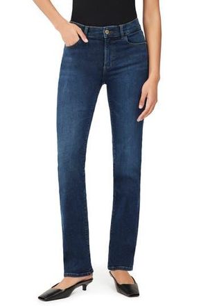 DL1961 Mara Instasculpt Mid Rise Straight Leg Jeans in India Ink at Nordstrom Rack, Size 25