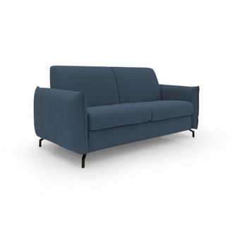 Divani.Store Divani.store - Scarlet Sof&aacute; Cama Convertible En Tejido Mixto De Algod&oacute;n Impermeable 175 Cm (mat.120x197) Azul