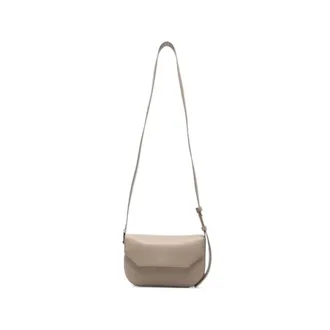 Emporio Armani Borsa a tracolla con patta in pelle - - Bags - Donna - Grigio - ONE SIZE