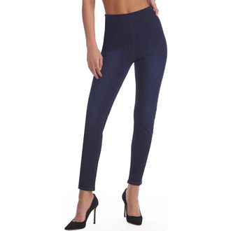Commando Do It All Stretch Denim Crop Leggings in Dark Indigo at Nordstrom, Size X-Small