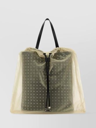 Alexander McQueen nebula leather and tulle shoulder bag