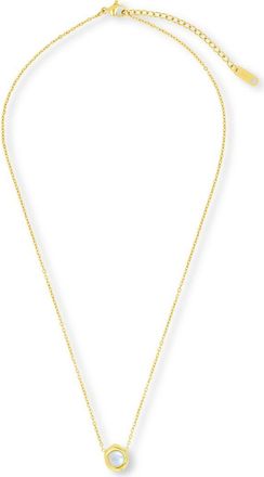 Sterling Forever Joan Drop Pearl Pendant Necklace in Gold at Nordstrom Rack
