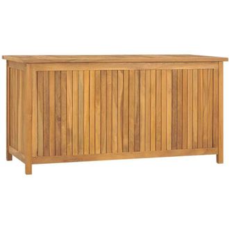 vidaXL Cassa da Giardino 114x50x58 cm in Legno Massello di Teak Vidaxl