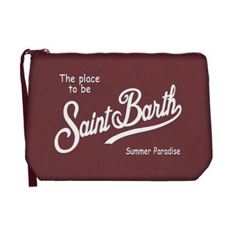MC2 Saint Barth Clutches, female, Purple, Size: ONE SIZE Aline Canvas Pochette