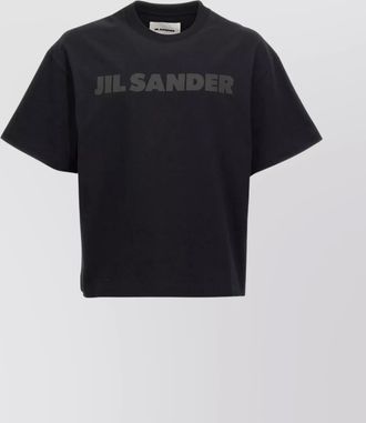 Jil Sander cotton oversized logo t-shirt
