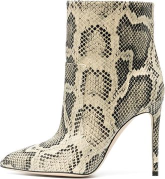 Generic Women Pull on Stilettos High Ankle Boots Sexy Pointed Toe Faux Croc High Heeled Booties Comfort Party Dress Shoes Boot for Bridal Evening Prom,Snake,2