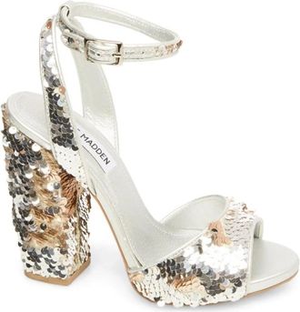 Steve Madden Sandalen met Hoge Hak - Dames - Sandalen met hakken - Veelkleurig - 37 1/2 EU - Leer - Schoenen