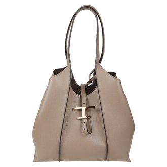 Tod's Tods, Tote Bags, female, Beige, Size: ONE SIZE T Timeless Small Tote