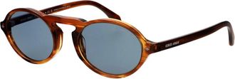 Giorgio Armani Stijlvolle zonnebril met model 0Ar 8219U - Heren - Zonnebrillen - Bruin - 52 MM - Accessoires