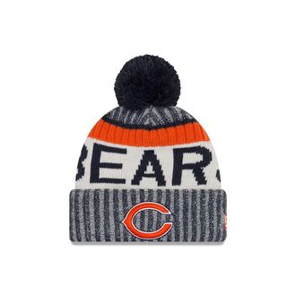 New Era NFL Sideline 2017 Bobble Beanie - Chicago Bears Multicoloured