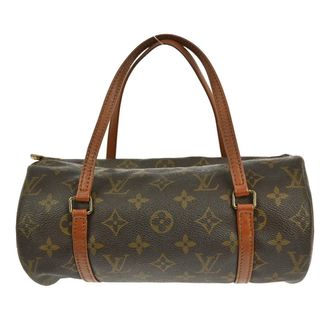 Louis Vuitton Papillon Handbag Monogram Canvas Brown Canvas Handbag (Pre-Owned)