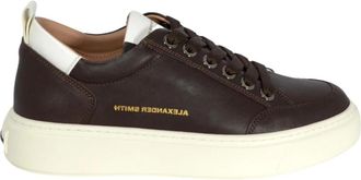 Alexander Smith Bond Street Sneakers Donkerbruin - Heren - Sneakers - Bruin - 45 EU - Schoenen