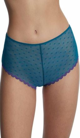 Skarlett Blue Siren Dotted Lace Hipster in Celestial/vivid Purple at Nordstrom, Size X-Large