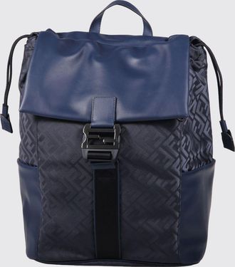 Fendi Zaino Flux in pelle e nylon con monogram FF jacquard